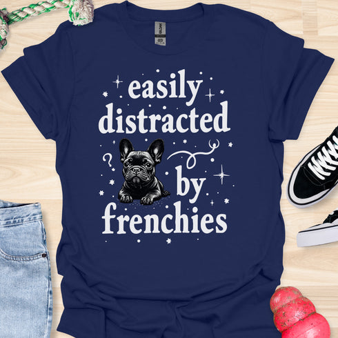Easily distracted by frenchies - V12 - The Stars T-Shirt